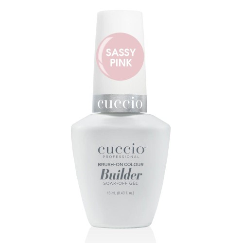 Cuccio Brush-On Builder Soak-Off Gel SASSY PINK 13 ml