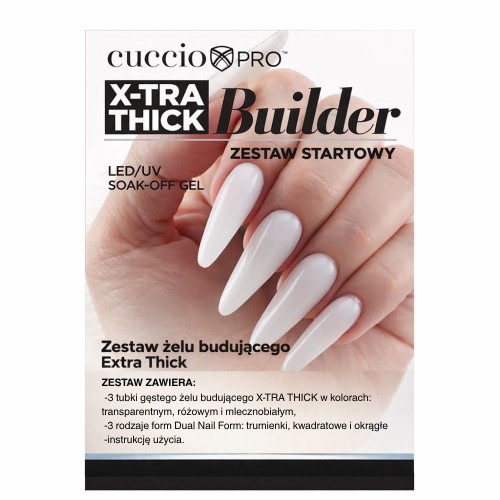 Zestaw startowy do przedłużania paznokci Cuccio Pro XTRA THICK 