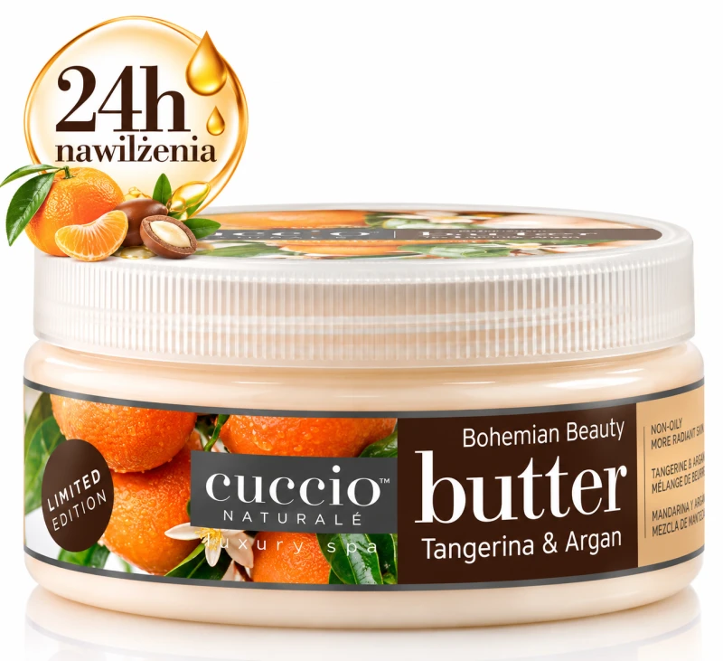 Kremowe masło Tangerina & Argan 24h nawilżenia.png