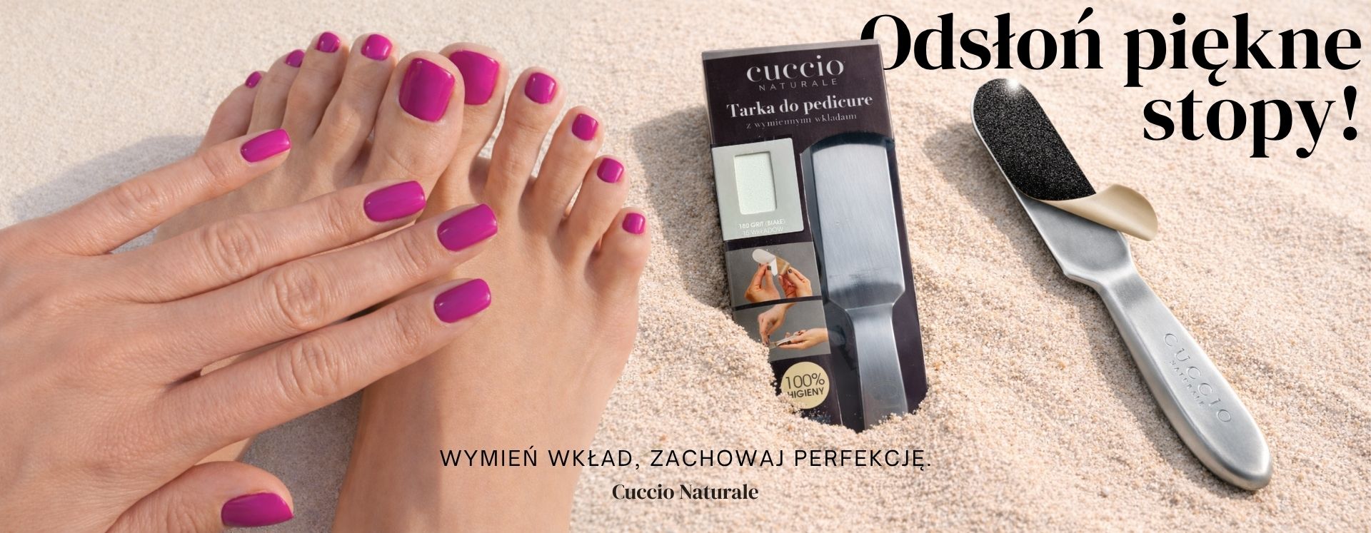 Tarka do pedicure z wymiennymi wkładami