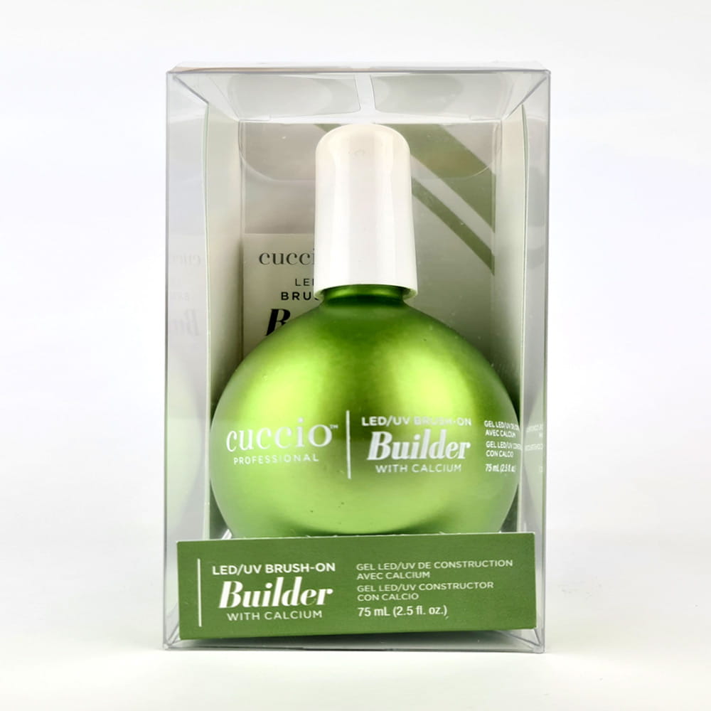 Cuccio Pro LED/UV Brush-On Builder Gel – Clear With Calcium, 4oz (CPGL6207)